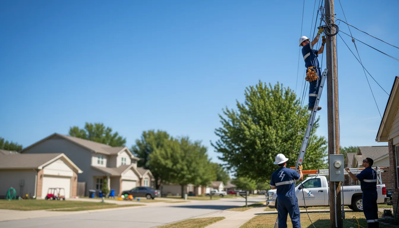 Residential electrician providing installation services in Eldena, IL